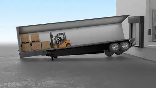 Chân chống rơ moóc bị hư khi không có dock lock khoa-xe-dock-lock-vehicle-restraint-door-plus-nguyen-phat-3